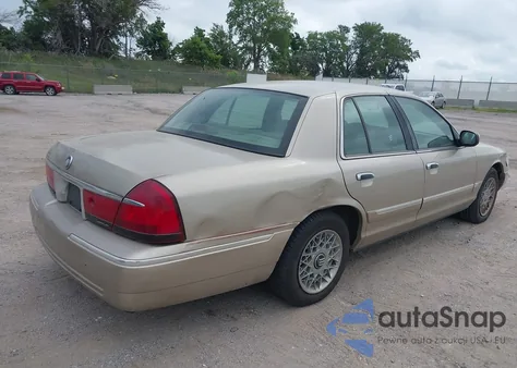 2000 Mercury Grand Marquis Gs z USA, uszkodzony, nr VIN 2MEFM74W2YX743938